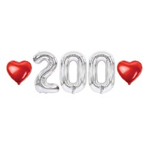 아기 200일 셀프촬영 풍선 소품, 05.실버-소-200