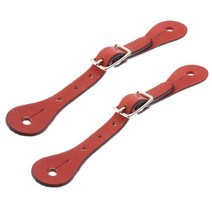 승마용품 22cm/8.66 인치 승마 인조 가죽 스퍼 스트랩 승마 부츠 액세서리 2 개 팩, brown, CHINA, 01 brown