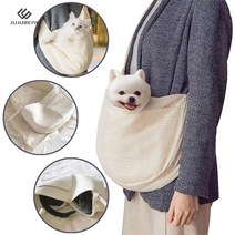 쥬쥬베네 강아지 슬링백 고양이 포대기 이동가방 캐리어 백팩 이동장 숄더백 애견 기내용 나들이, 민무늬