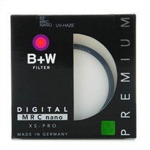 b w 495255586267727782mm uv 필터 xs pro mrc nano, 52mm