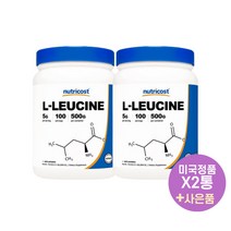 뉴트리코스트 엘 루신 500g 100서빙 X2통 Nutricost L Leucine