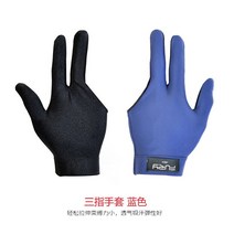 당구장갑 장갑 당구 프로 블랙 선수용당구장갑 오른손잡이용 당구장세손장갑 퓨리 당구 악세사리 풀 핑거 장갑 스누커 장갑 탄성 소재 왼손 착용 남녀공용 일반, 1.blue  left hand wear