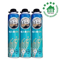 친환경 우레탄폼 예스폼 알파 건타입 1 020g 대용량 난연 스프레이, 5개