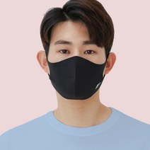 리유즈 나노필터교체 숨쉬는 얇은천 3d입체 빨아쓰는 연예인 재사용 순면 면마스크 제작 항균 향균, M, 에로우, 차콜