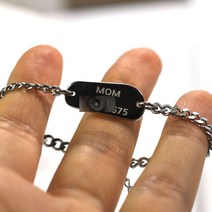 변형타원 프리사이즈 치매어르신 미아방지 팔찌 17+3 여유체인