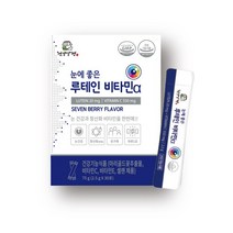 건강상점 눈에 좋은 루테인 비타민 알파 분말 2.5g X 30포 박스 1개월분 세븐베리맛, 2박스, 60포