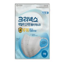 크리넥스데일리입체형황사마스크[(KF80)대형]1매, 1개