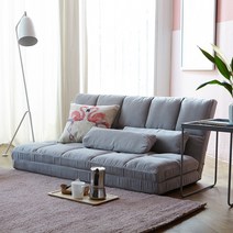 [리비니아] 침대보다 편안한 호텔소파원단 소파베드 1인용 2인용 + 쿠션 2개 2type 2size, 그레이