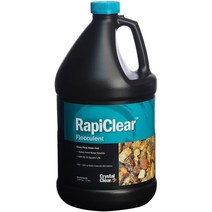 CrystalClear RapiClear 액체 응집제 - 연못 정수기 - 1갤런으로 최대 64 000갤런 처리, 1갤런 병