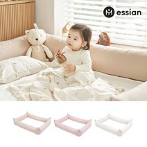 에시앙 아기침대가드 베이직 범퍼쿠션 (솜포함) (디자인선택), 아이보리/L