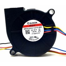 24v 5015 송풍기 팬 3D 프린터 Sunon MF50152VX1L01CQ99 MF50152VX1L01Cs99 24VDC 195W PWM 냉각, 한개옵션0, 한개옵션0