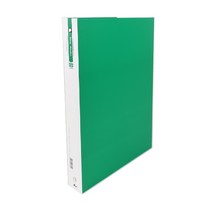 플러스샵 합지 컬러 바인더 A4 3공 O링 5색상 1Set 2개입, 초록 8Set 16개입