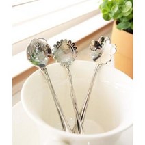 예쁜 꽃모양 티스푼 (벚꽃 해바라기 장미), 로즈