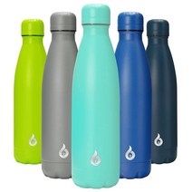 BJPKPK 스테인리스 스틸 물병 17온스 터쿼이즈, 17 Fluid Ounces, Frozen