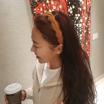 플라워즈온유 꾸안꾸 벨벳 셔링 헤어밴드 여신룩 머리띠