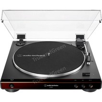 턴테이블 LP 플레이어 전자동 Audio-Technica AT-LP60X-BK, 브라운