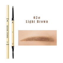 액상 충진기 주입기 액체 소분 액상 포장 LEKOFO 2 In 1 눈썹 펜슬 5 색 팁 액체 펜 방수 지속되는 자연스, 24 light brown LE152-2