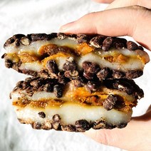 호박 고지 찹쌀 콩시루떡 찰시루떡 팥시루떡 시루 팥떡 승진턱 두돌아기생일상 1kg, 01_호박 고지 시루떡 1kg (6~8개)