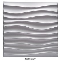 3D 입체 벽 스티커 장식 거실 벽지 벽화 방수 패널 금형 욕실 주방 30x30cm, Matte silver