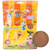 클레이 몬스터 50g 갈색 아트 점토 컬러 고무 찰흙, 단품