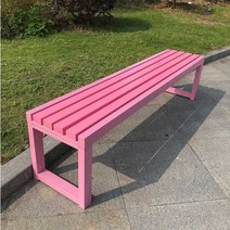 핑크 등받이 없는 공원 벤치 컬러 의자 테라스 마당 조경 정원 2m, 05 핑크 2mx40cmx45cm