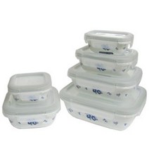 코렐 블루베리 반찬통 정사각 350mL 냉장보관 밀폐, 상세페이지 참조, 상세페이지 참조