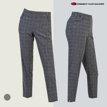 [마운틴가이드]여름 등산복 단체 작업 스판 골프 여성 체크 밴딩바지 PGW-P212-44