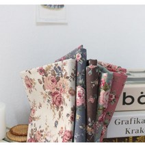 혜인천 20수 면원단 미들쉐비로즈플라워 color 5종, 브라운