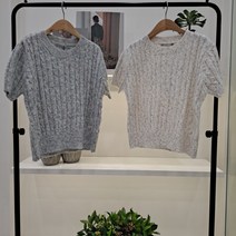 러브앤쇼 러브앤쇼 꽈배기 보카시 반팔니트 LCCIGKT01