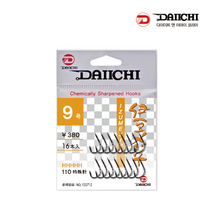 DAIICHI 다이이찌 카본 이두메지나 잉어 향어용 바늘 - 카본 블랙 9호~13호 바늘