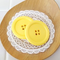 [태양이네] 베이직 빅버튼/칼라단추/왕단추, 노랑
