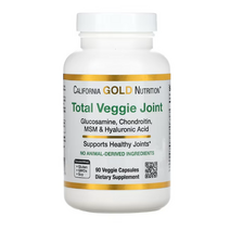 California Gold Nutrition 토탈 베지 조인트 베지 글루코사민 콘드로이틴 MSM 및 히알루론산 베지 캡슐 90정