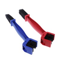 자전거 체인 청소 3WAY 멀티 브러쉬 세차 솔 클리너, 레드
