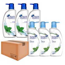 헤드앤숄더 쿨 멘솔 샴푸 850ml 3개 + 린스 850ml 3개