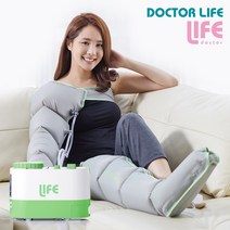 [닥터라이프] 라이프3 공기압 다리 종아리 사지압박순환장치/의료기기/국내생산/ 본체+다리+팔세트(그린)