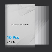 FEP 필름 6.23 인치 200x140x0.15mm ANYCUBIC Photon Mono 4K Ultra D2 Elegoo 3D 프린터 부품 액세서리 LCD SLA, [01] 200x140x0.15mm, [05] 10 pcs
