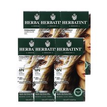허바틴트 다크 블론드 Herbatint Permanent Haircolor Gel 6N Dark Blonde 135ml, 6팩