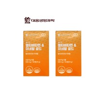대웅생명과학 멀티비타민 & 미네랄골드 2박스 100정, 2개