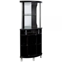 Home Source 화이트 코너 바 609502, Black