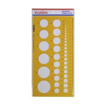 KORING 템플릿 101F 원형정규 모양자
