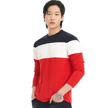 데이블랙 남성용 줄무늬 긴 팔 티셔츠 DBL001101091