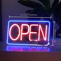 led전광판 USB 오픈 비즈니스 사인 LED 스토어 네온 라이트 광고 쇼핑 빌보드 바 커피, [04] Open 04