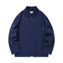 국내매장 정품 커버낫 COVERNAT 커버올 코튼 자켓 블루