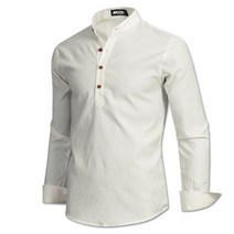 제이붐 남성용 슬린더 헨리넥 셔츠 E026