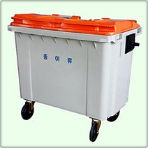OKD13 분리수거함 660L 포크타입 쓰레기통 분리수거 아파트, 녹색