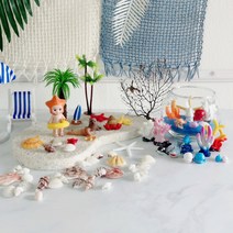 여름 바다 산호초 해양 동물 미니어처 바닷속 장식 인테리어 소품 디스플레이 상품, 범고래