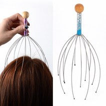 스텐 문어다리 두피 마사지기 스칼프관리 셀프안마기 머리 문어발 개시원