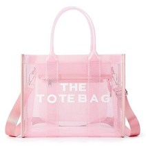 Fancy Forest 지퍼가 달린 여성용 토트백 파티/해변/콘서트를 위한 EVA 투명 토트백 Eva-m-blue