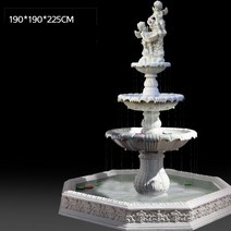 천사 분수대 실내 인공 폭포 야외 대형 분수 공원 조경, O_190cmX190cmX225cm
