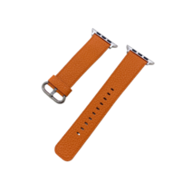 NUBASE 애플워치 8 호환 레트로 앱송 가죽 스트랩 + 필름 1P (41/45/49mm), 오렌지